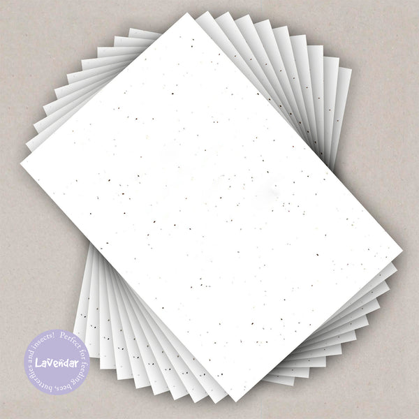 Lavender Seed Paper - A4 Craft Sheet Pack - 10 sheets